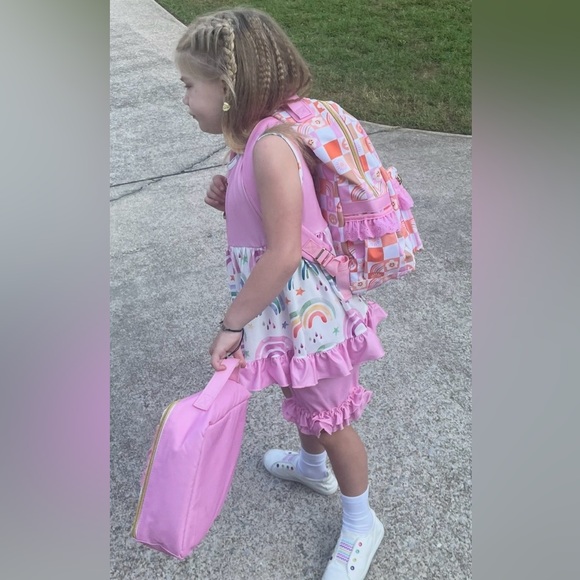 Rainbow Ruffle Shorts Set - Picture 5 of 10